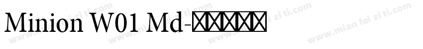 Minion W01 Md字体转换